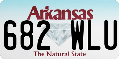 AR license plate 682WLU