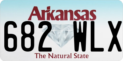 AR license plate 682WLX