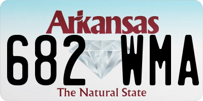 AR license plate 682WMA