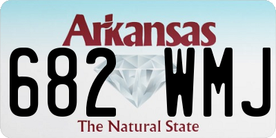 AR license plate 682WMJ