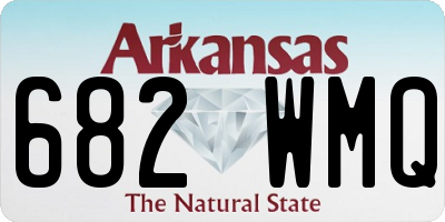 AR license plate 682WMQ