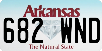 AR license plate 682WND