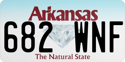 AR license plate 682WNF