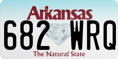 AR license plate 682WRQ