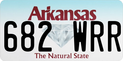 AR license plate 682WRR