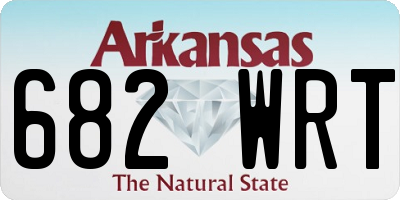 AR license plate 682WRT