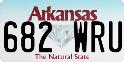 AR license plate 682WRU