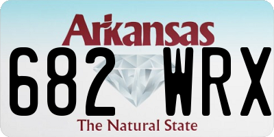 AR license plate 682WRX