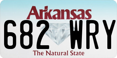 AR license plate 682WRY