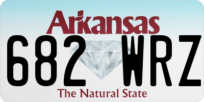 AR license plate 682WRZ