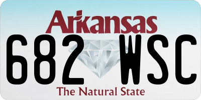 AR license plate 682WSC