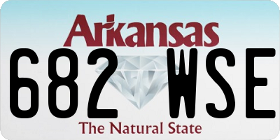 AR license plate 682WSE