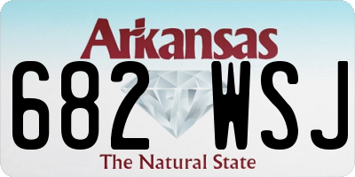 AR license plate 682WSJ