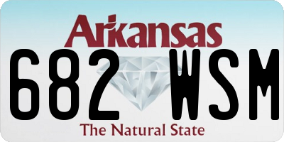 AR license plate 682WSM