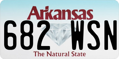 AR license plate 682WSN