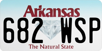 AR license plate 682WSP