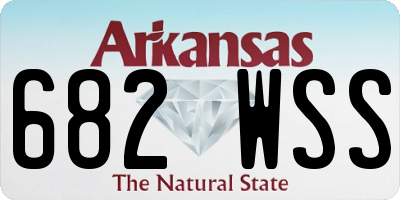 AR license plate 682WSS
