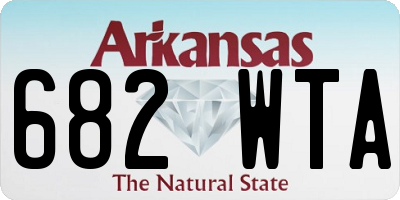 AR license plate 682WTA