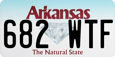 AR license plate 682WTF