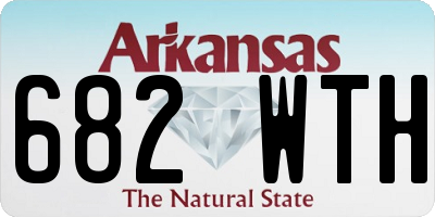 AR license plate 682WTH