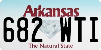 AR license plate 682WTI
