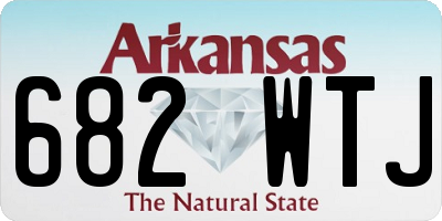 AR license plate 682WTJ