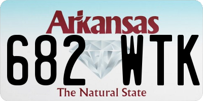 AR license plate 682WTK