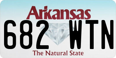 AR license plate 682WTN