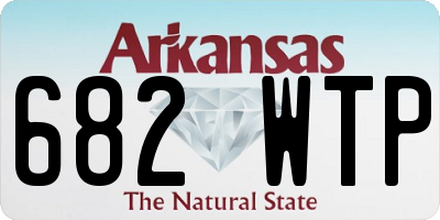 AR license plate 682WTP