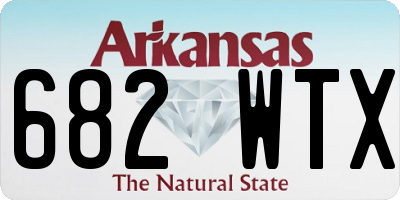 AR license plate 682WTX