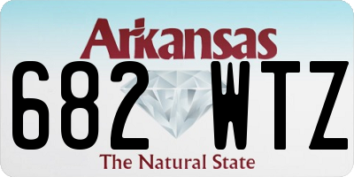 AR license plate 682WTZ