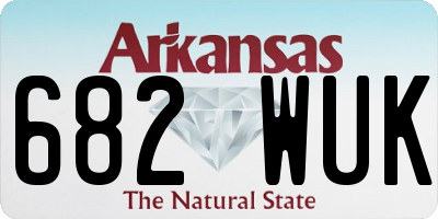 AR license plate 682WUK