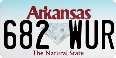 AR license plate 682WUR