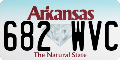 AR license plate 682WVC