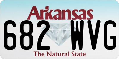 AR license plate 682WVG