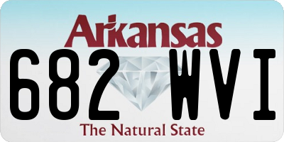 AR license plate 682WVI