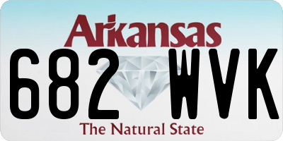 AR license plate 682WVK