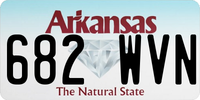 AR license plate 682WVN
