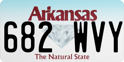 AR license plate 682WVY