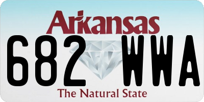 AR license plate 682WWA