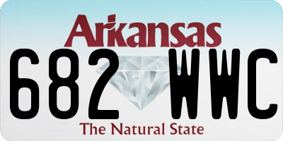 AR license plate 682WWC