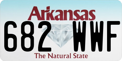 AR license plate 682WWF