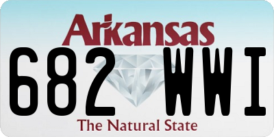 AR license plate 682WWI