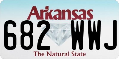 AR license plate 682WWJ