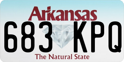 AR license plate 683KPQ