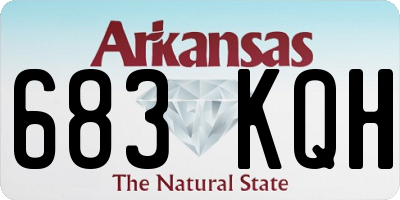 AR license plate 683KQH