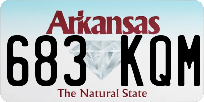 AR license plate 683KQM
