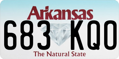 AR license plate 683KQO