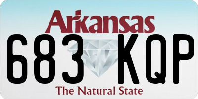 AR license plate 683KQP