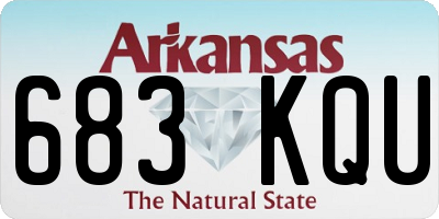 AR license plate 683KQU